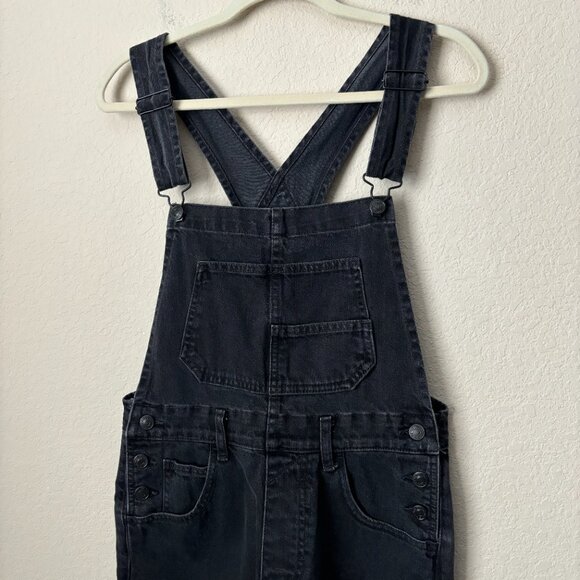 Free People Relaxed Ziggy Denim Overalls in Mineral Black - Picture 6 of 14